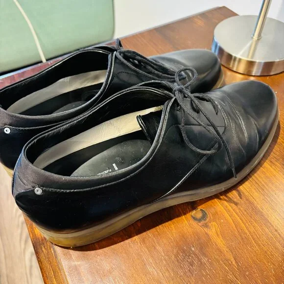 Porsche Design Shoes Black Leather US 10 Made In Italy - Picture 3 of 5